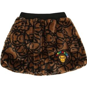 Brown Faux Baby Milo Toddler Skirt
